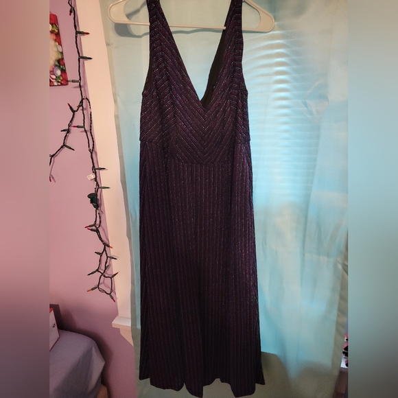 Torrid Midi Dress, Size 00, Color: Multi Glitter - Picture 1 of 5